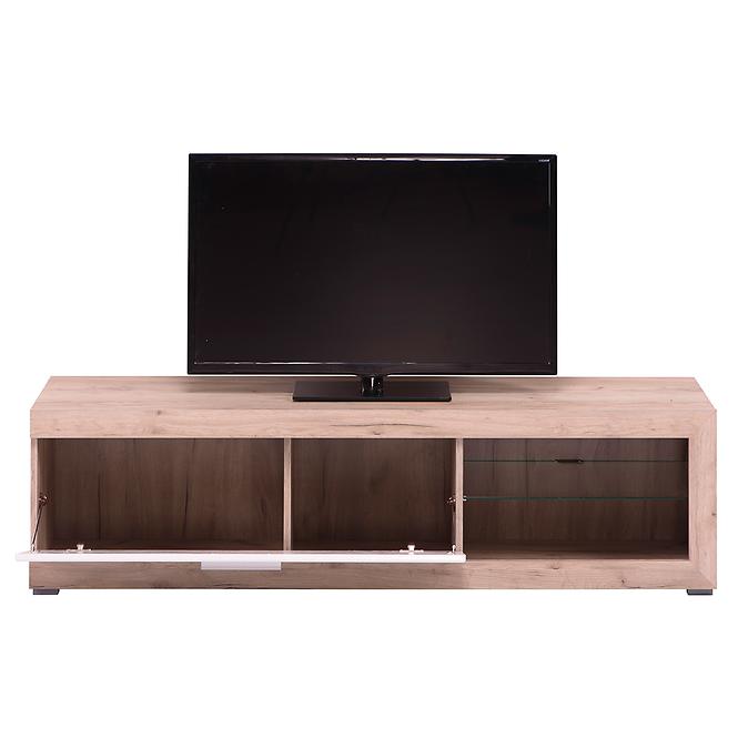 Szekrény RTV Remo szürke tölgy/fehér 11008810