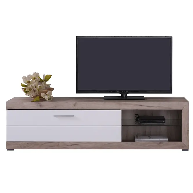 Szekrény RTV Remo szürke tölgy/fehér 11008810,22