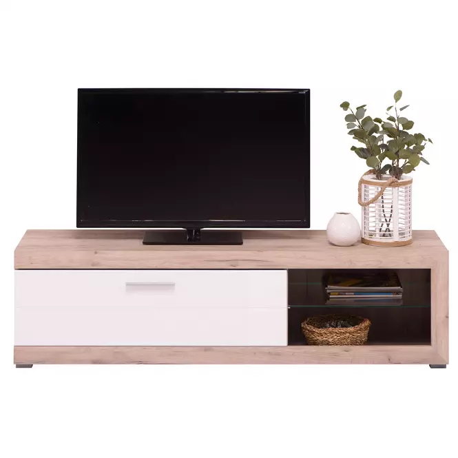 Szekrény RTV Remo szürke tölgy/fehér 11008810