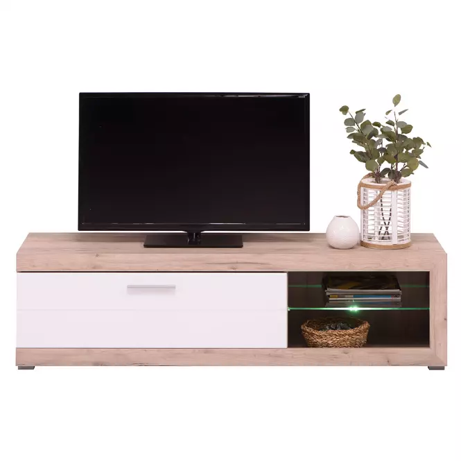 Szekrény RTV Remo szürke tölgy/fehér 11008810