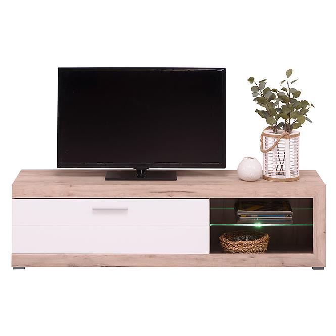 Szekrény RTV Remo szürke tölgy/fehér 11008810