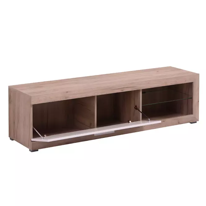 Szekrény RTV Remo szürke tölgy/fehér 11008810,8