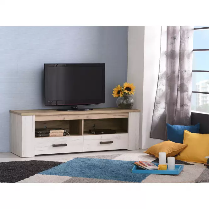 Szekrény RTV Kent 150 fehér tölgy 11008807