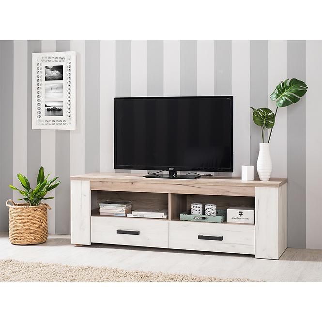 Szekrény RTV Kent 150 fehér tölgy 11008807