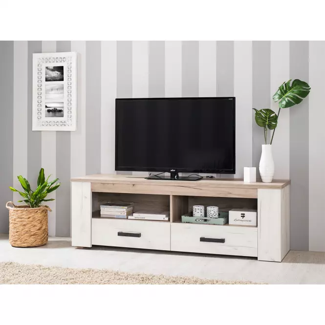 Szekrény RTV Kent 150 fehér tölgy 11008807,16