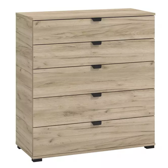 Komód Duerto 5F 90 szürke tölgy 11008295,4