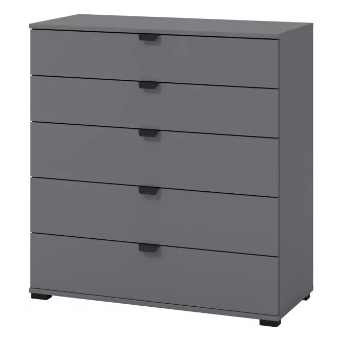Komód Duerto 5F 90 szürke 11008297,2