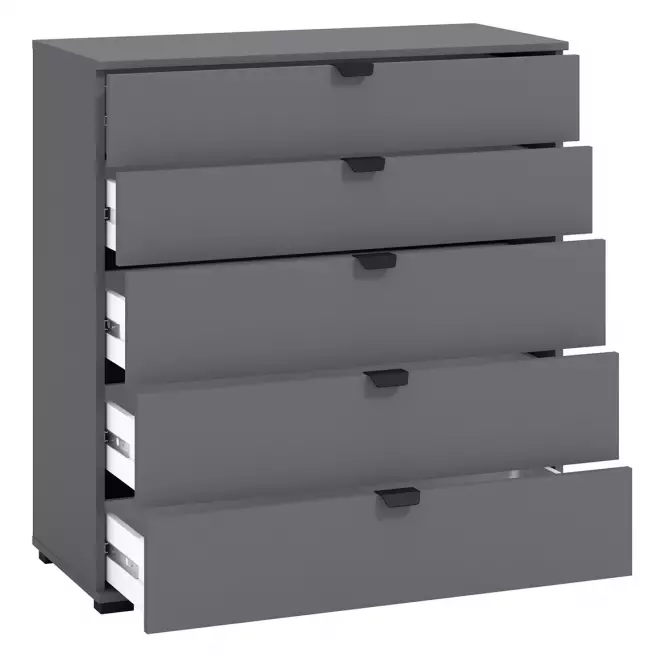 Komód Duerto 5F 90 szürke 11008297,9