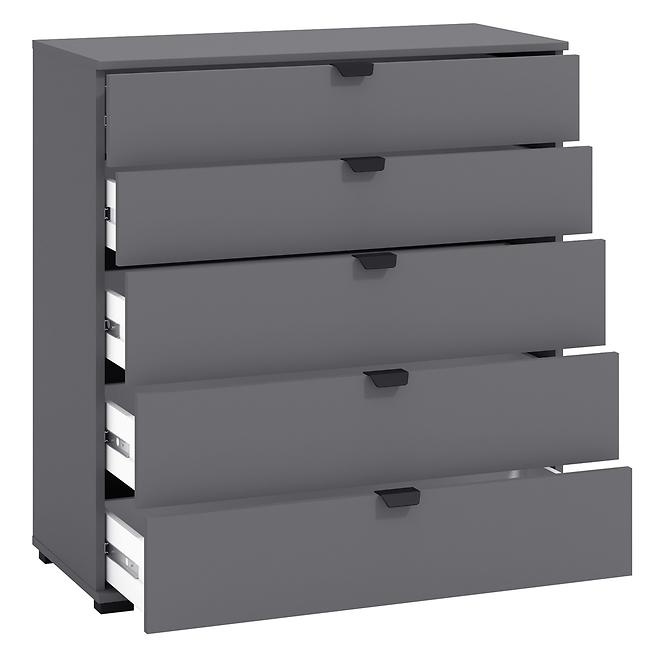 Komód Duerto 5F 90 szürke 11008297,9