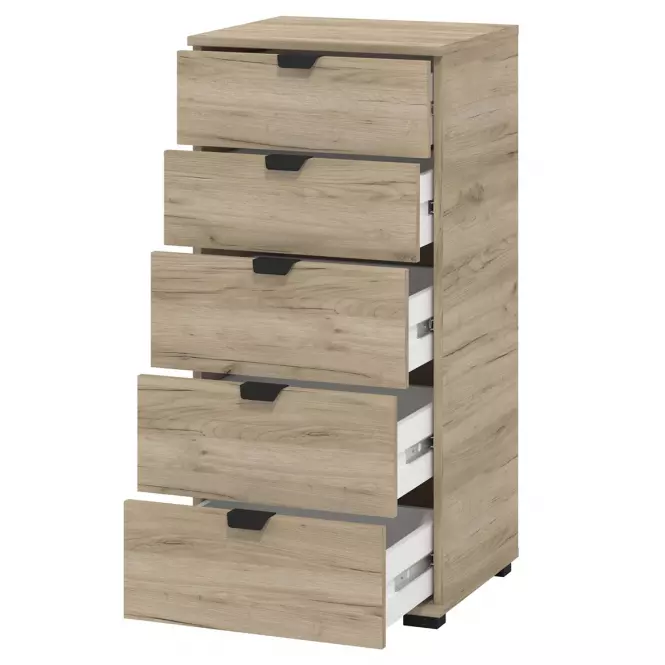 Komód Duerto 5F 45 szürke tölgy 11008309,7