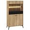 Vitrin Agis 03 honey castello oak/black mat