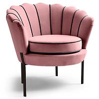 Fotel Angelo rózsaszín/fekete