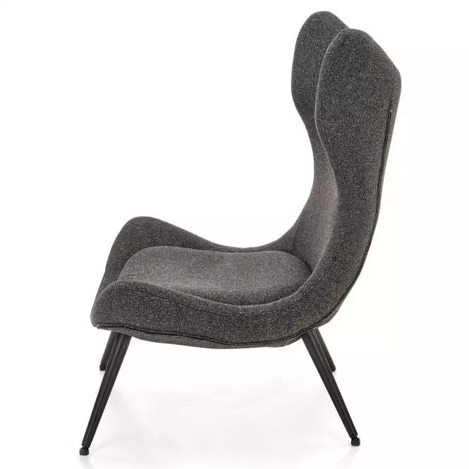 Fotel Atlantis antracit/fekete
