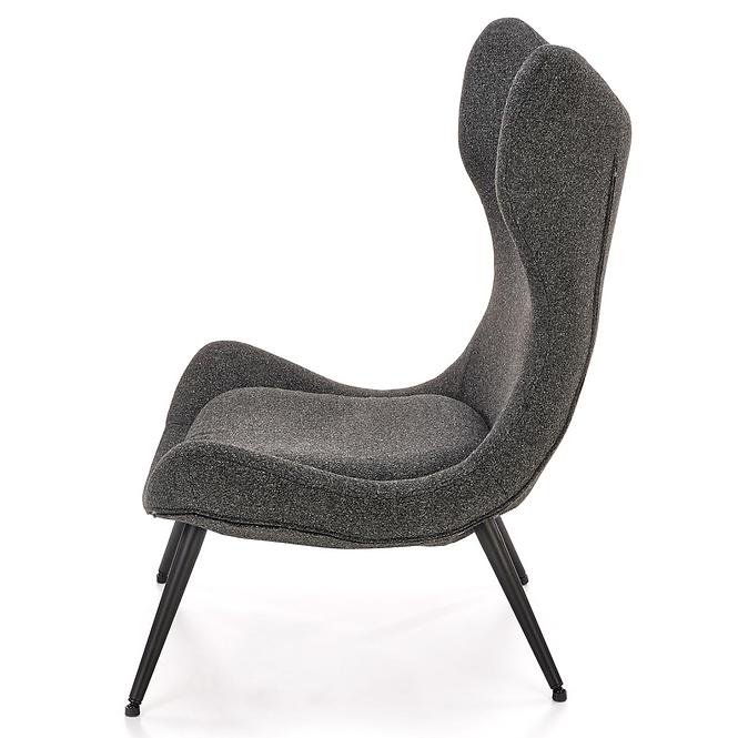 Fotel Atlantis antracit/fekete