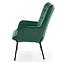 Fotel Castel zöld/fekete,3