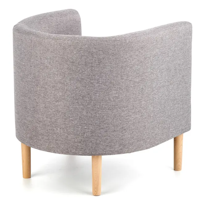 Fotel Clubby szürke/természetes,4