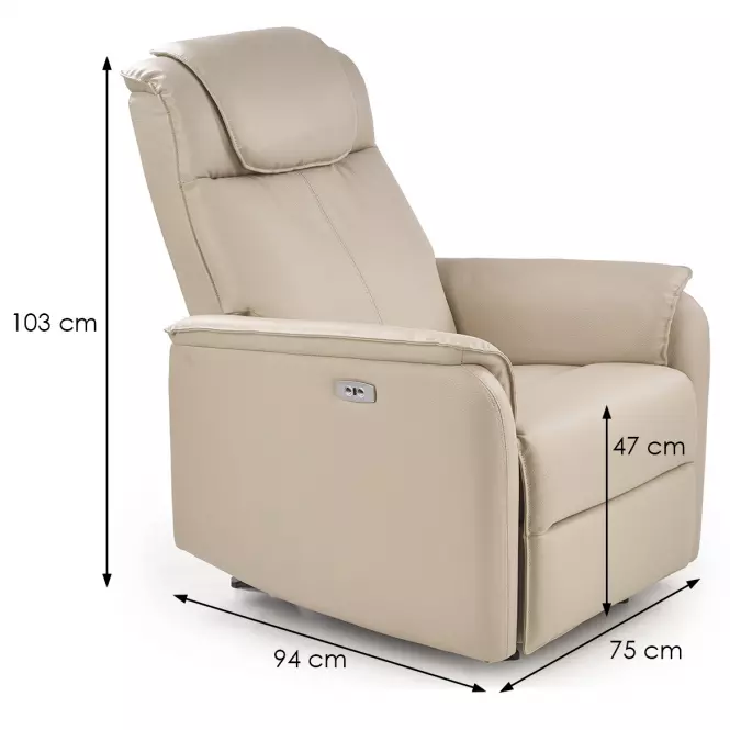 Fotel Paradise krém