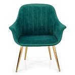 Fotel Elegance 2 zöld/arany