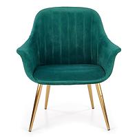 Fotel Elegance 2 zöld/arany