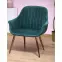 Fotel Elegance 2 zöld/arany,10