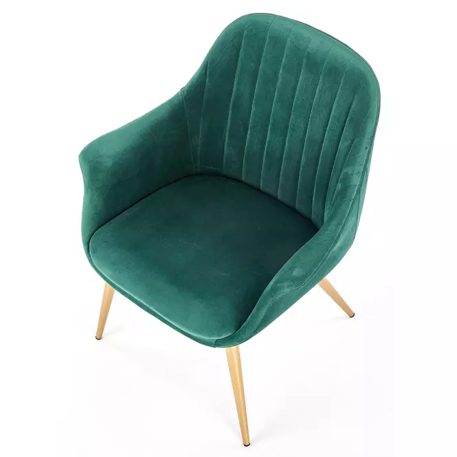 Fotel Elegance 2 zöld/arany