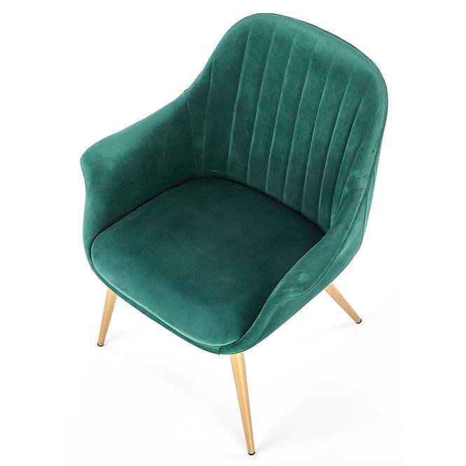 Fotel Elegance 2 zöld/arany