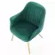 Fotel Elegance 2 zöld/arany,2