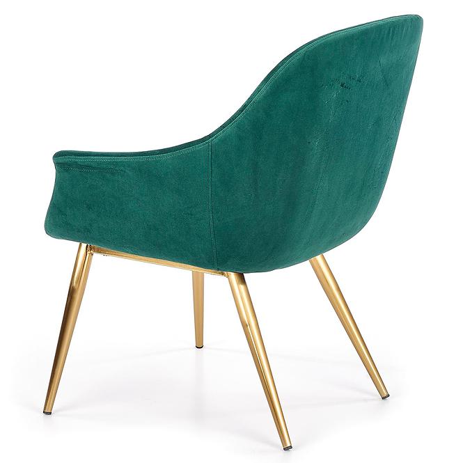 Fotel Elegance 2 zöld/arany