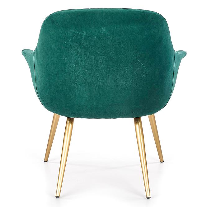 Fotel Elegance 2 zöld/arany