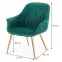 Fotel Elegance 2 zöld/arany,7
