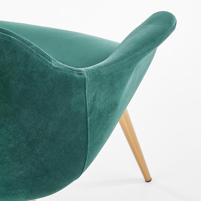 Fotel Elegance 2 zöld/arany