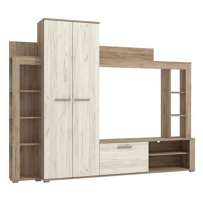 Nappali bútor Talin fehér/szürke tölgy 11008878,3