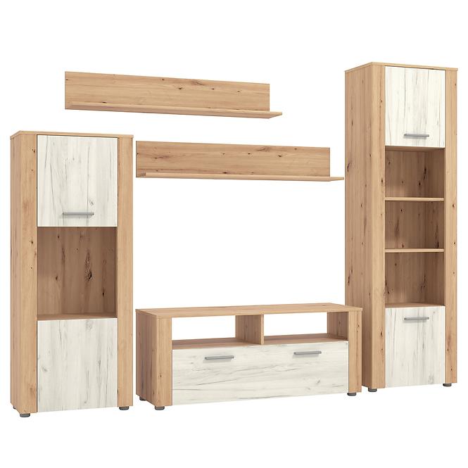 Nappali bútor Opus artisan/fehér tölgy 11008881,3
