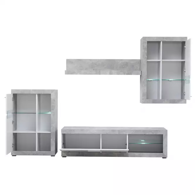 Nappali bútor Rosso beton/fehér 11008772,12