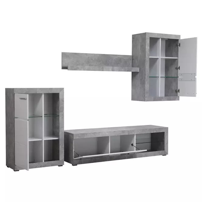 Nappali bútor Rosso beton/fehér 11008772,7