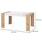 Asztal Molise artisan/fehér 11008226,9