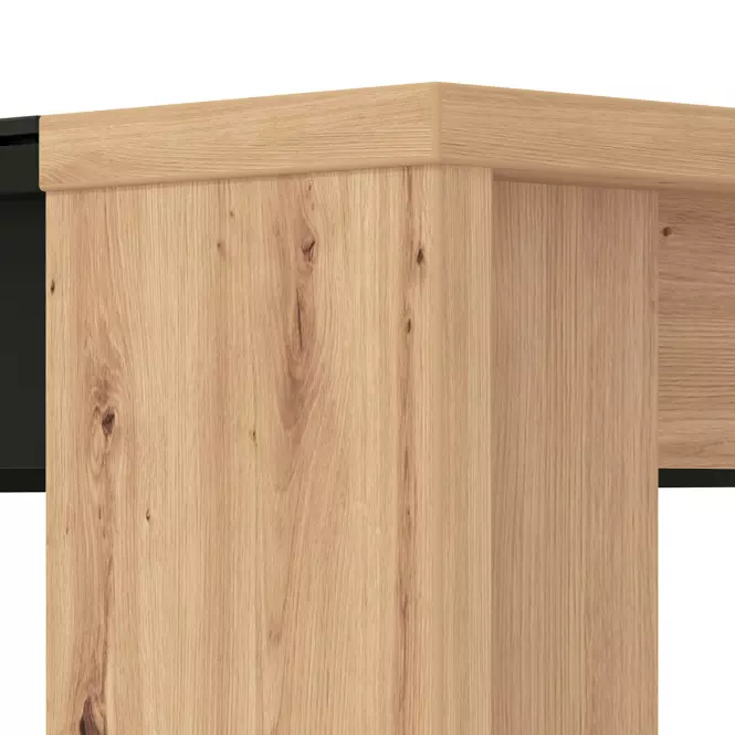 Asztal Molise artisan/fekete 11008342
