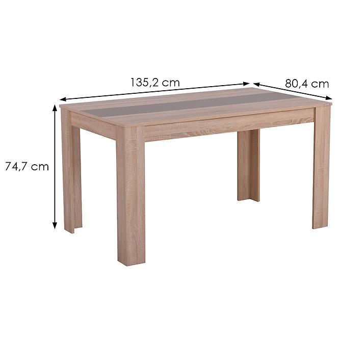 Asztal Domus 135x80 sonoma 11008787