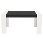 Asztal Cremona TS 155x90 fehér/fekete 11008805