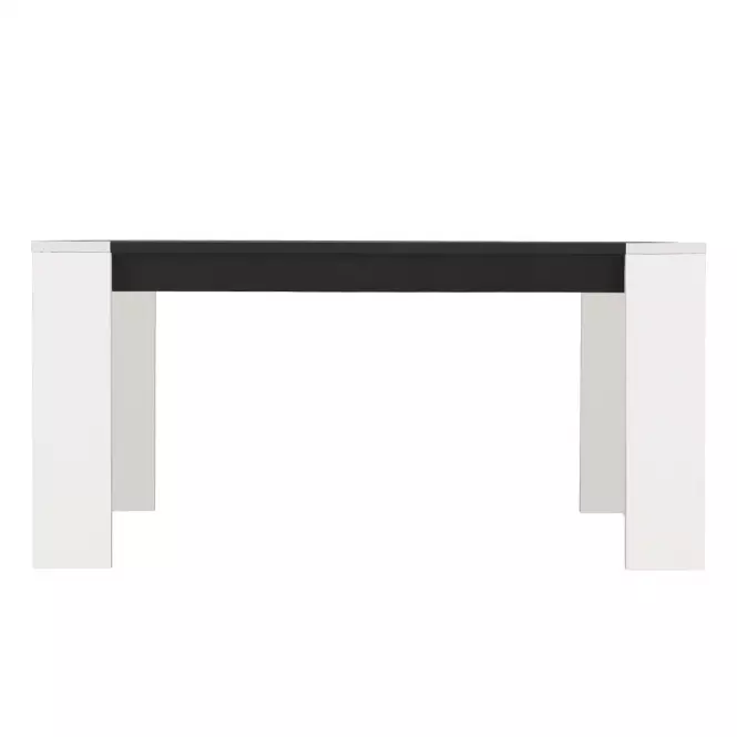 Asztal Cremona TS 155x90 fehér/fekete 11008805