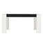 Asztal Cremona TS 155x90 fehér/fekete 11008805,4