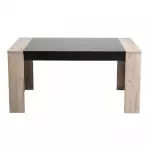 Asztal Toledo TS 155x90 szürke tölgy/fekete 11008829