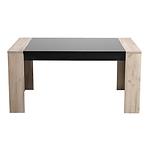 Asztal Toledo TS 155x90 szürke tölgy/fekete 11008829