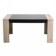 Asztal Toledo TS 155x90 szürke tölgy/fekete 11008829