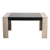 Asztal Toledo TS 155x90 szürke tölgy/fekete 11008829