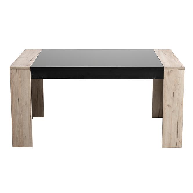 Asztal Toledo TS 155x90 szürke tölgy/fekete 11008829