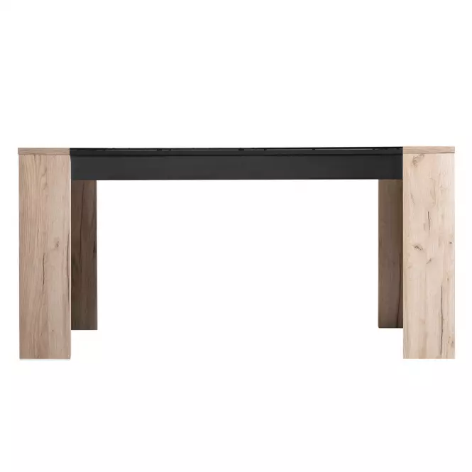 Asztal Toledo TS 155x90 szürke tölgy/fekete 11008829