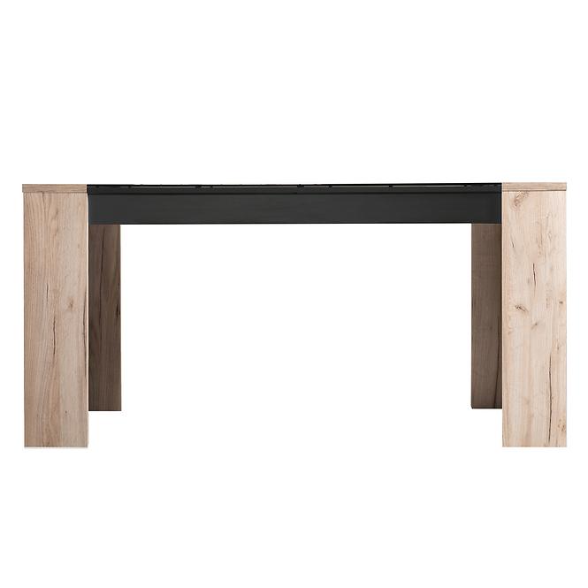 Asztal Toledo TS 155x90 szürke tölgy/fekete 11008829