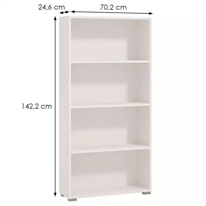 Regál Tomar 4 fehér 11011436