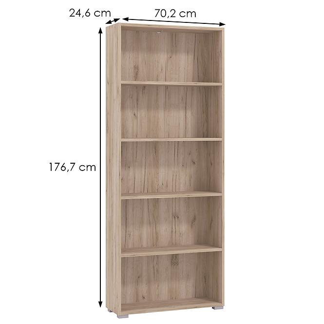 Regál Tomar 5 szürke tölgy 11011439,5